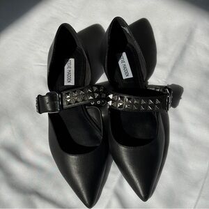 Steve Madden Black Studded Flats Pixel